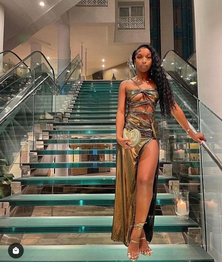 Goddess Metallic Maxi