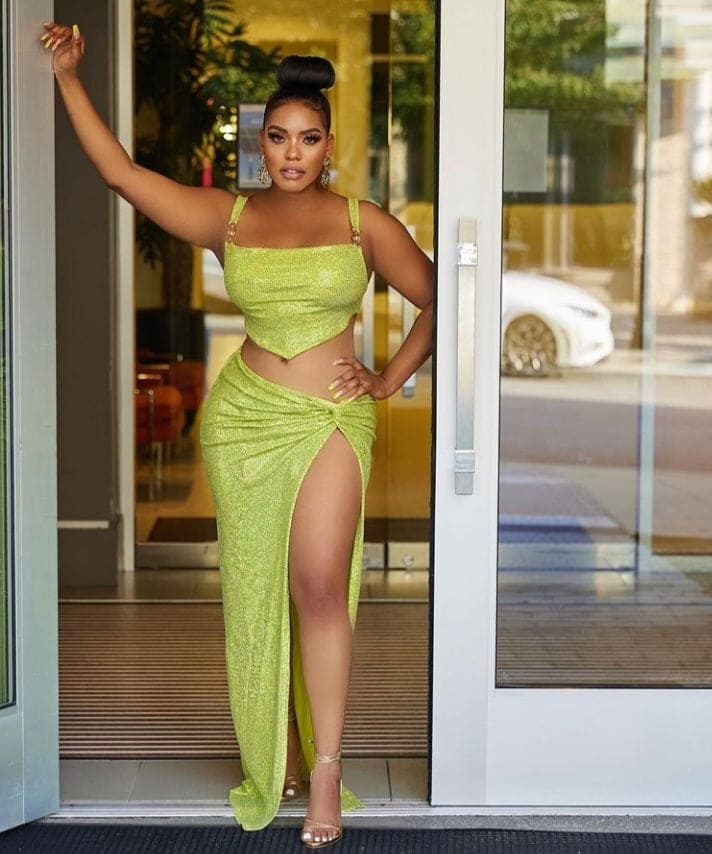 Lagio Lime Skirt Set