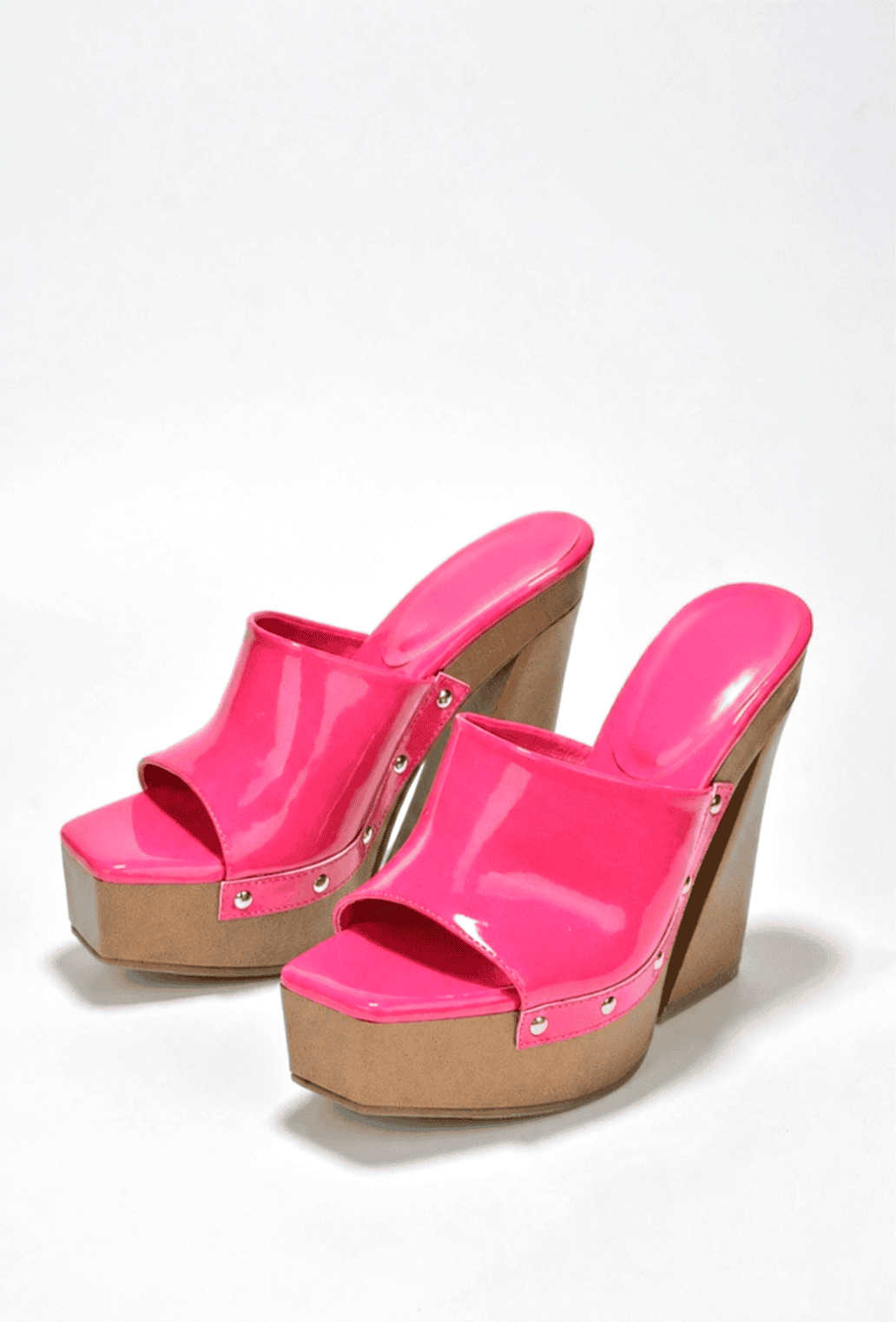Keyanah Studded Platform- Pink