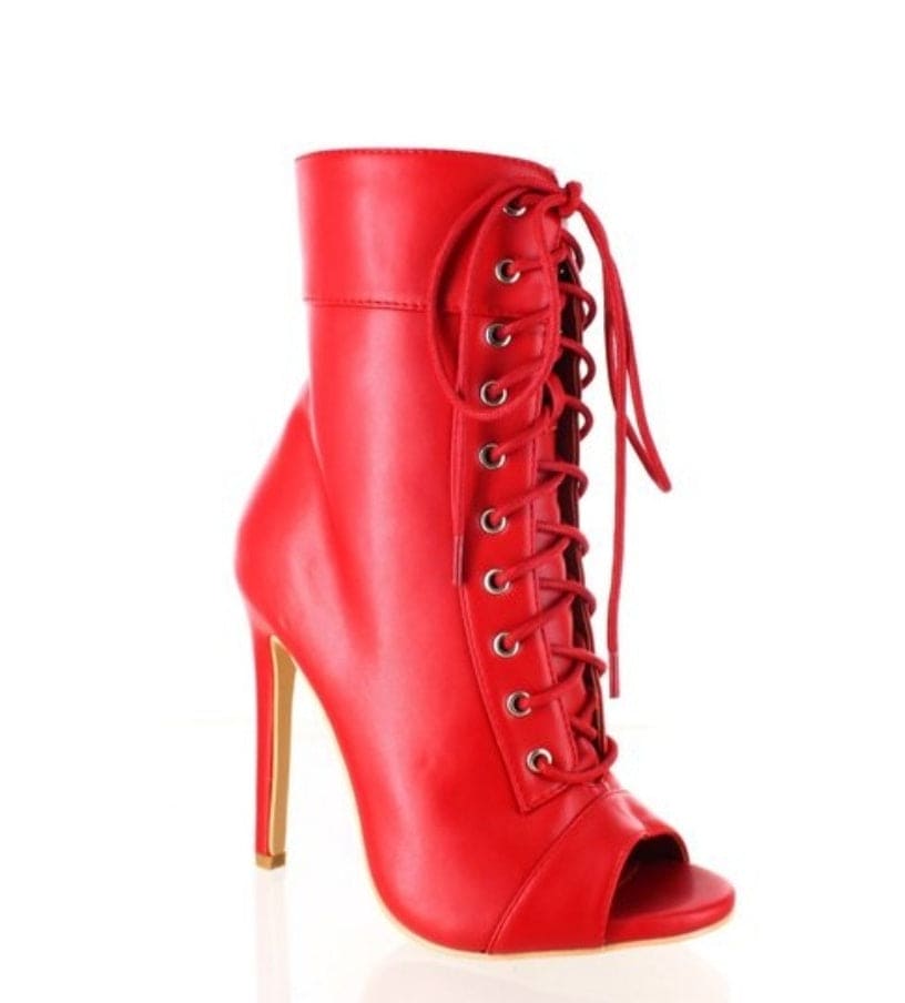 Katrina Peep Toe-Red